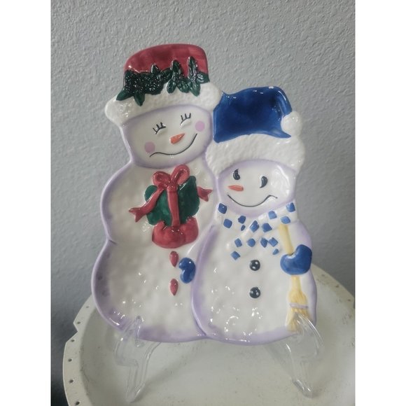 Vintage Bath and Body Works Snowman Spoon Rest - Picture 1 of 5